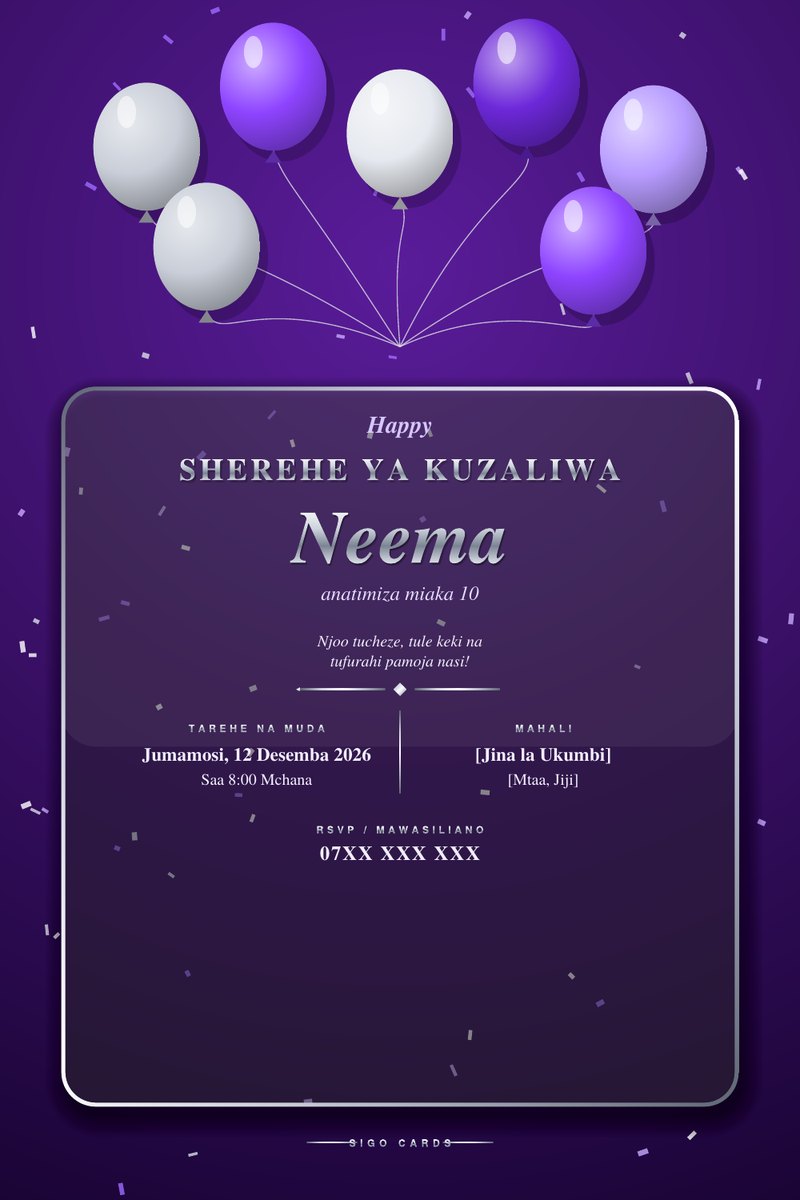 Birthday - Sigo Cards
