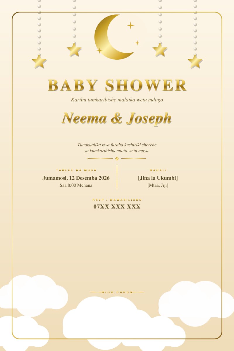 Baby Shower - Sigo Cards